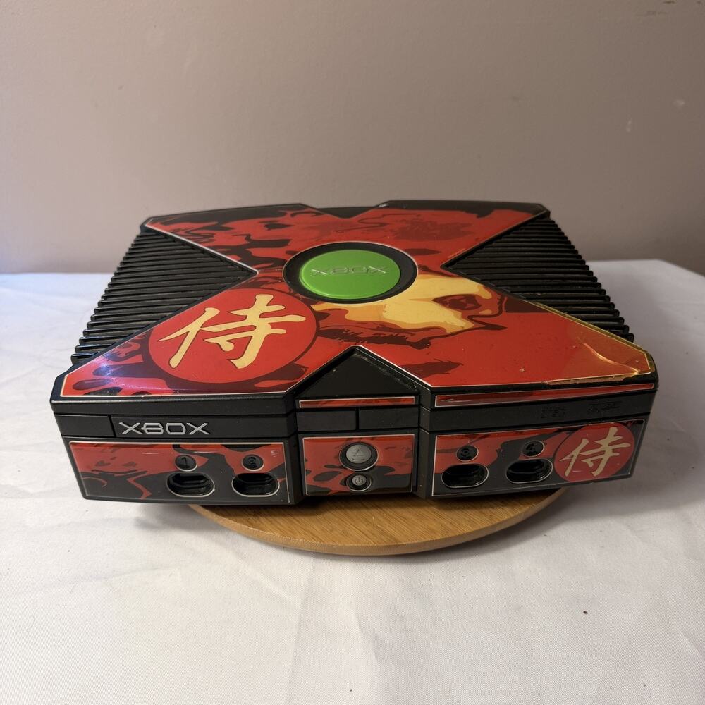 ORIGINAL XBOX CONSOLE Japanese kanji for samurai NO CONTROLLER TESTED